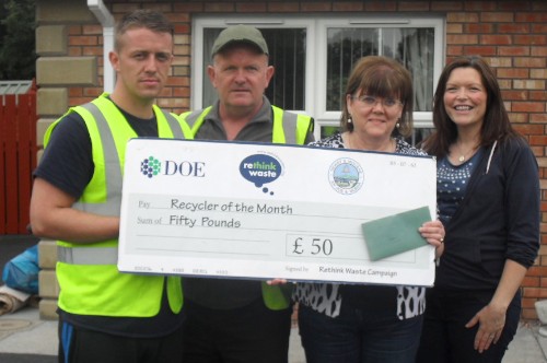 From left: Pat Daniels, Martin Cowan, Bridie O’Callaghan (winner) and Tara Cunningham. 
